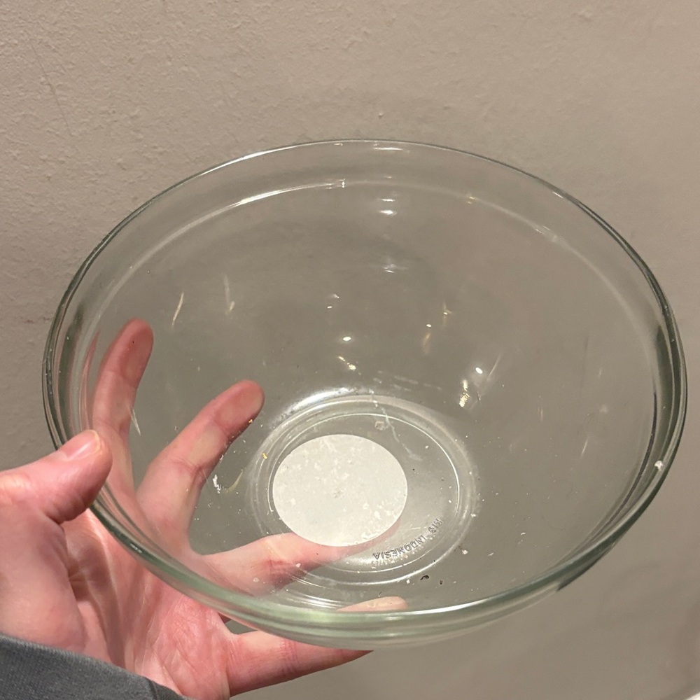 Clear Glass Bowl - Transparent